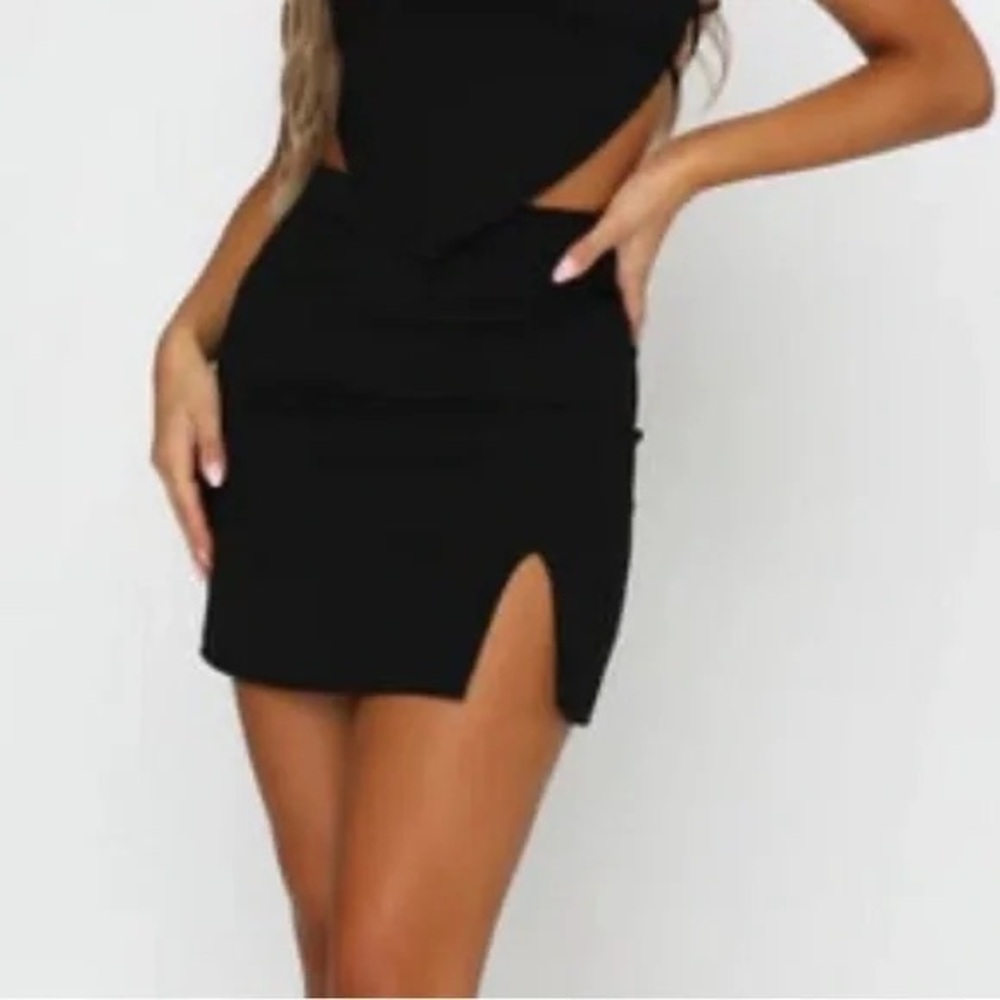 White Fox Boutique In Focus Mini Skirt